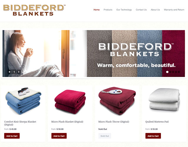 Biddeford Microplush Heated Blanket:homepage Biddeford Microplush Heated Blanket:homepage