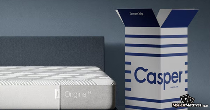 Casper Hybrid Mattress Reviews: Casper Original mattress packaging. Casper Hybrid Mattress Reviews: Casper Original mattress packaging.