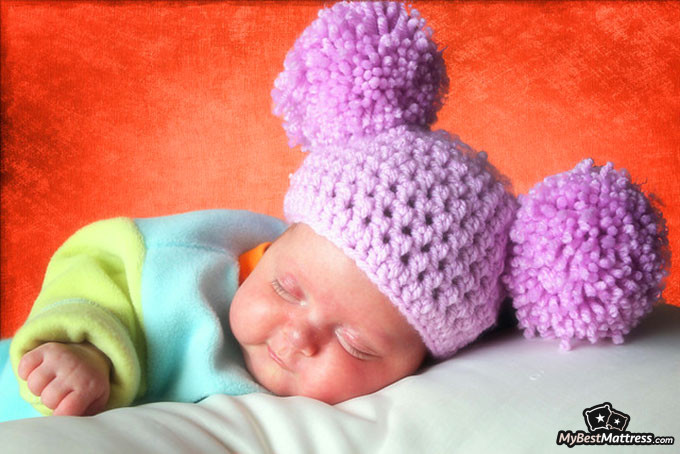 Do babies dream: baby sleeping in a hat. Do babies dream: baby sleeping in a hat.
