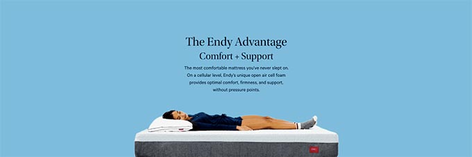 Endy mattress review: comfort and support. Endy mattress review: comfort and support.