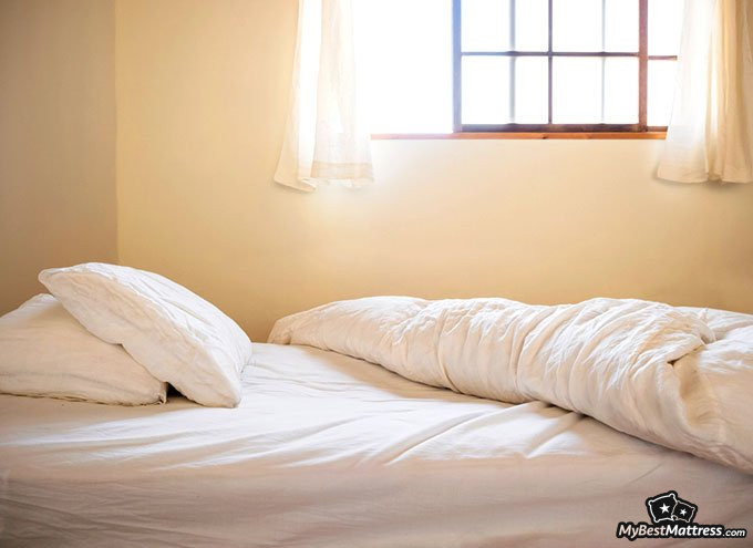 sleeping on the floor: layers on the floor