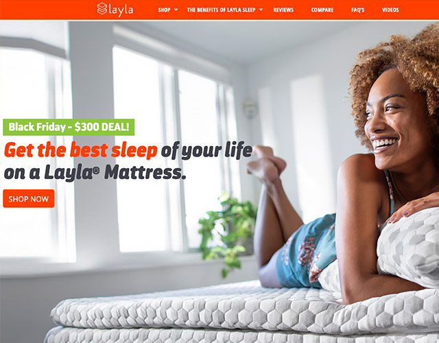 Layla Weighted Blanket review: homepage Layla Weighted Blanket review: homepage