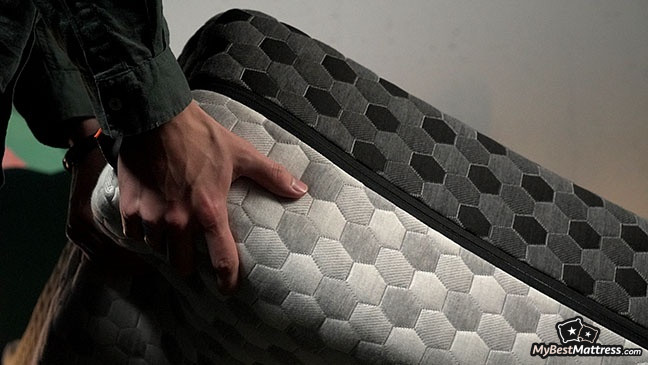 Layla Mattress Reviews: showing the other side of the mattress.