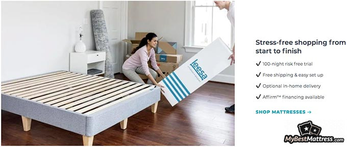 Leesa VS Purple: Leesa's trials and guarantees. Leesa VS Purple: Leesa's trials and guarantees.