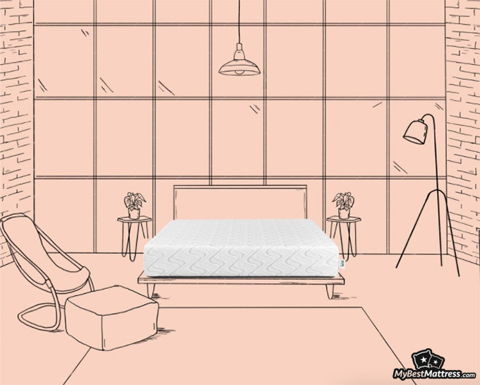 Love & Sleep mattress review: an interior sketch with the Love & Sleep mattress Love & Sleep mattress review: an interior sketch with the Love & Sleep mattress