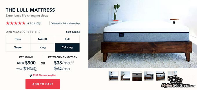 Lull mattress reviews: product.