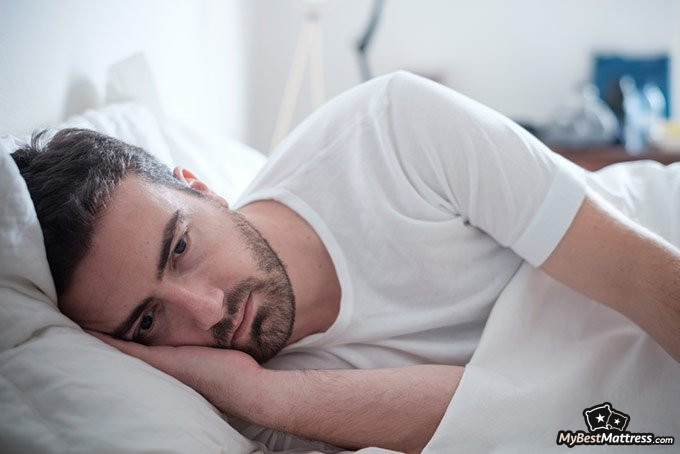 Can you die from lack of sleep: man suffering from insomnia. Can you die from lack of sleep: man suffering from insomnia.