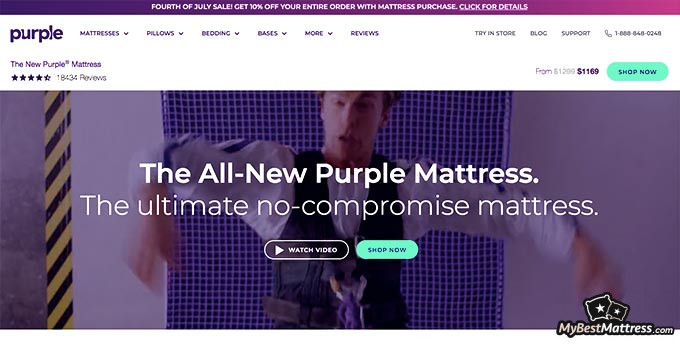 Mattress buying guide: New Purple homepage. Mattress buying guide: New Purple homepage.