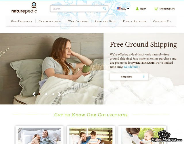 Naturpedic crib review: homepage Naturpedic crib review: homepage