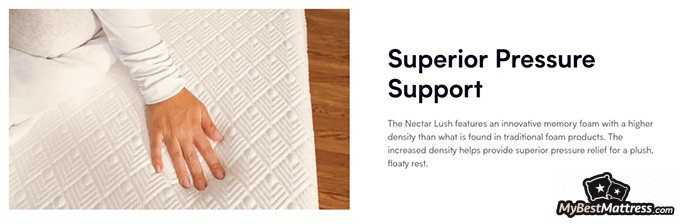 Nectar Lush mattress review: superior pressure support.