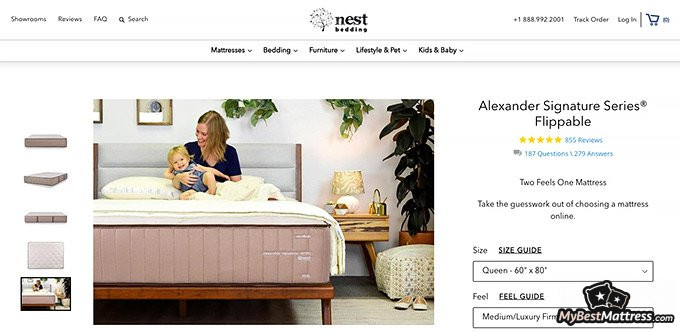 Nest Bedding reviews: Alexander Signature mattress