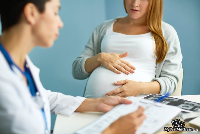 Melatonin and Alcohol: pregnant woman with doctor Melatonin and Alcohol: pregnant woman with doctor