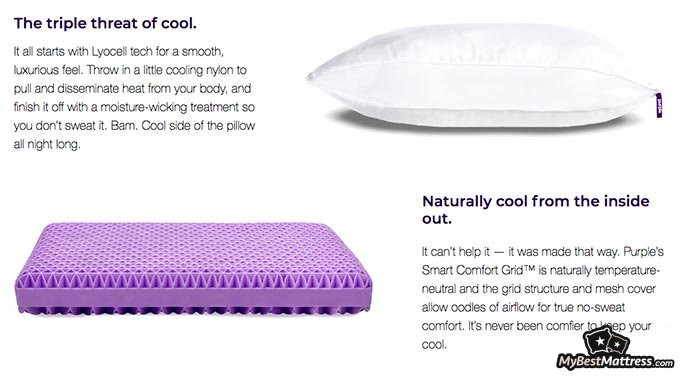 Purple pillow review: cooling effects of both pillows. Purple pillow review: cooling effects of both pillows.