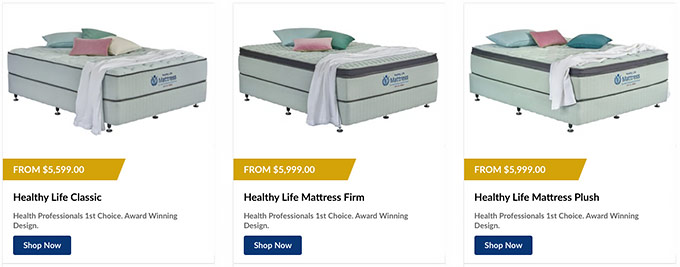 Regal Sleep Solutions review: Healthy Life mattress collection.