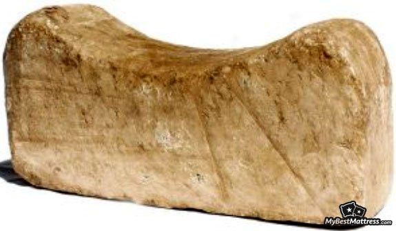 Sleeping without a pillow: rock pillow Sleeping without a pillow: rock pillow