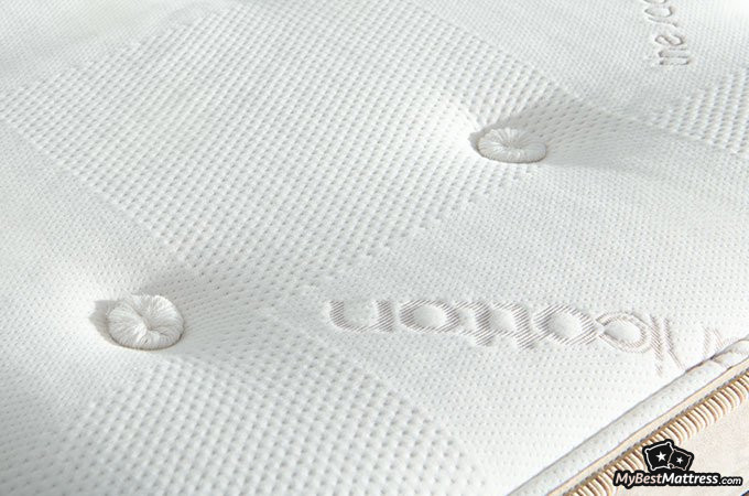 Saatva HD mattress review: Saatva HD mattress close view. Saatva HD mattress review: Saatva HD mattress close view.