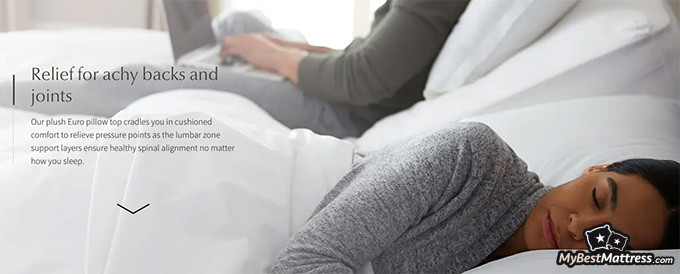 Saatva Latex Hybrid Review: pain relief.