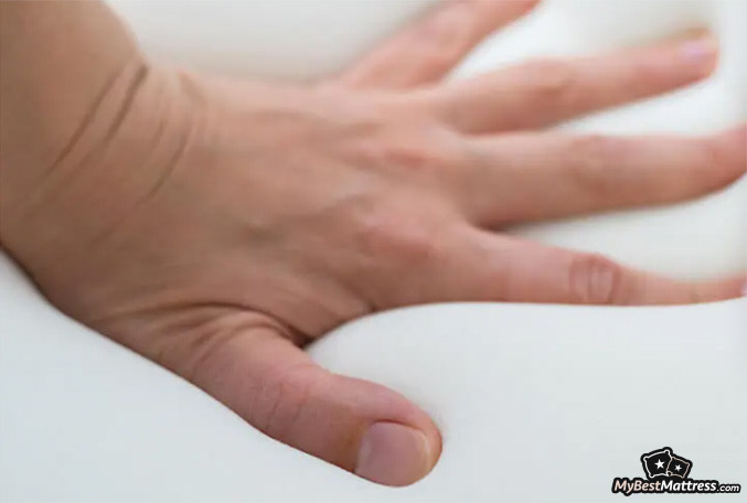 Luma Mattress Review: Saatva latex hybrid mattress firmness.