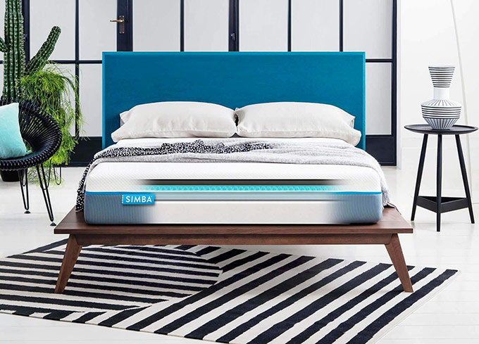 Simba mattress review: Simba mattress in a room.