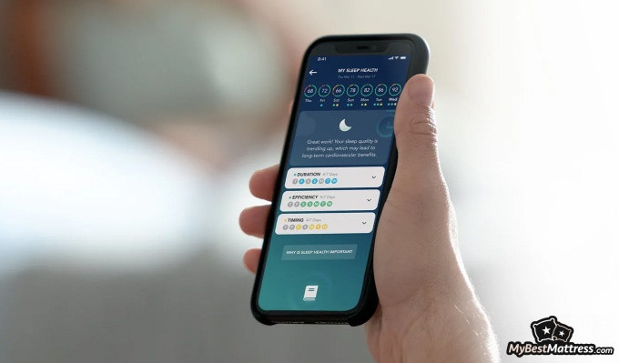 Sleep Number P6 Reviews: phone with the SleepIQ app.