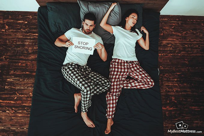 how to stop snoring: a snorer in a couple