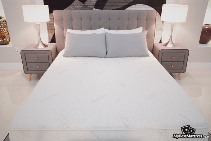 Snuggle-Pedic mattress review: the Snuggle-Pedic mattress in a bedroom Snuggle-Pedic mattress review: the Snuggle-Pedic mattress in a bedroom