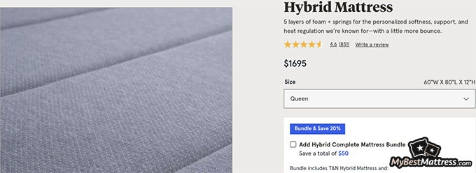 Tuft and Needle Hybrid mattress review: Hybrid mattress. Tuft and Needle Hybrid mattress review: Hybrid mattress.